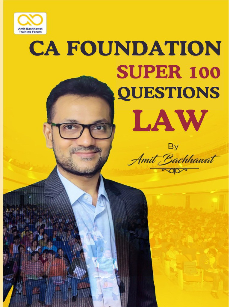 CA Foundation Super 100+ Questions | PDF | Guarantee | Liquidated Damages