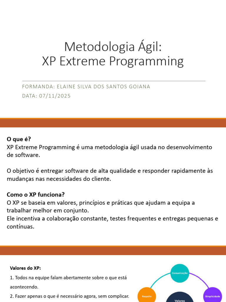 Metodologia Ágil XP | PDF | Desenvolvimento ágil de software | Informática