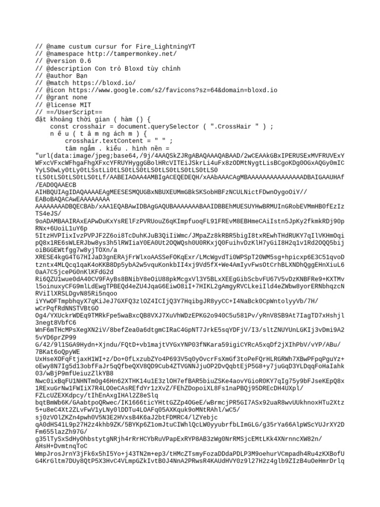 Custom Cursor Script for Bloxd.io | PDF