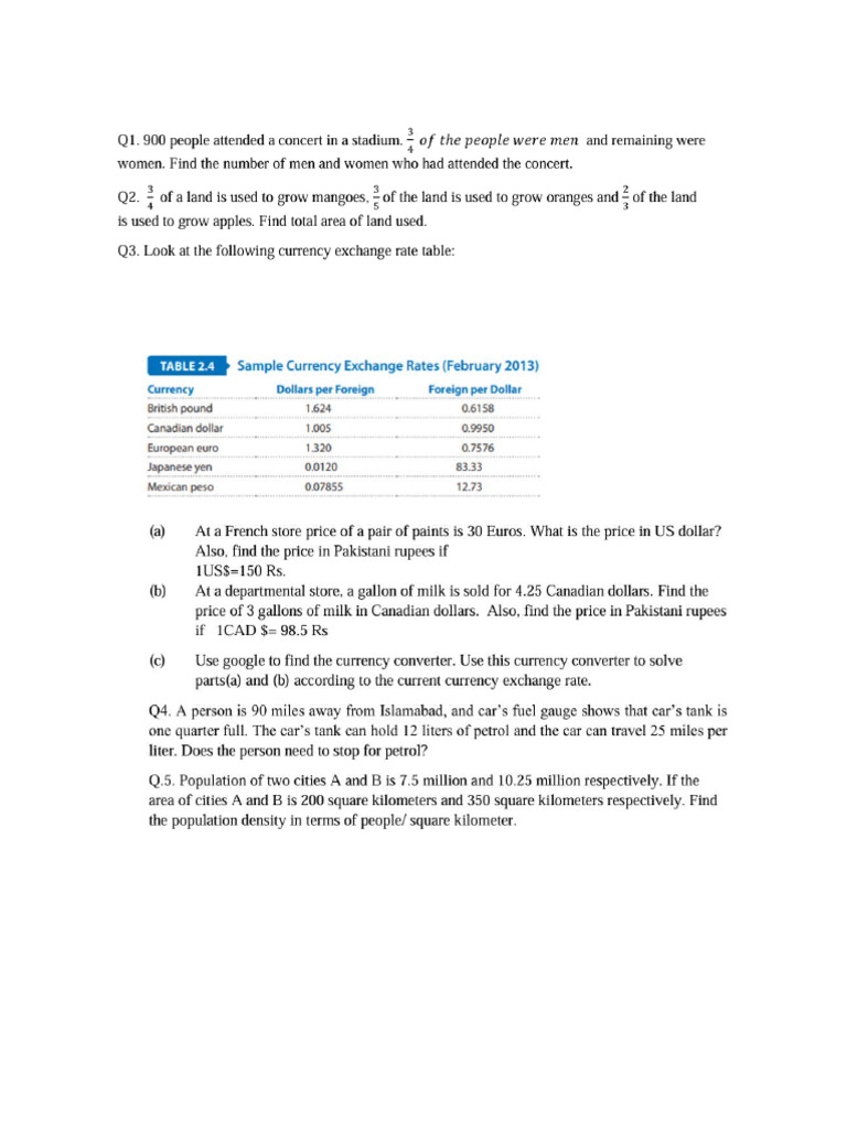 Practice Question QR | PDF
