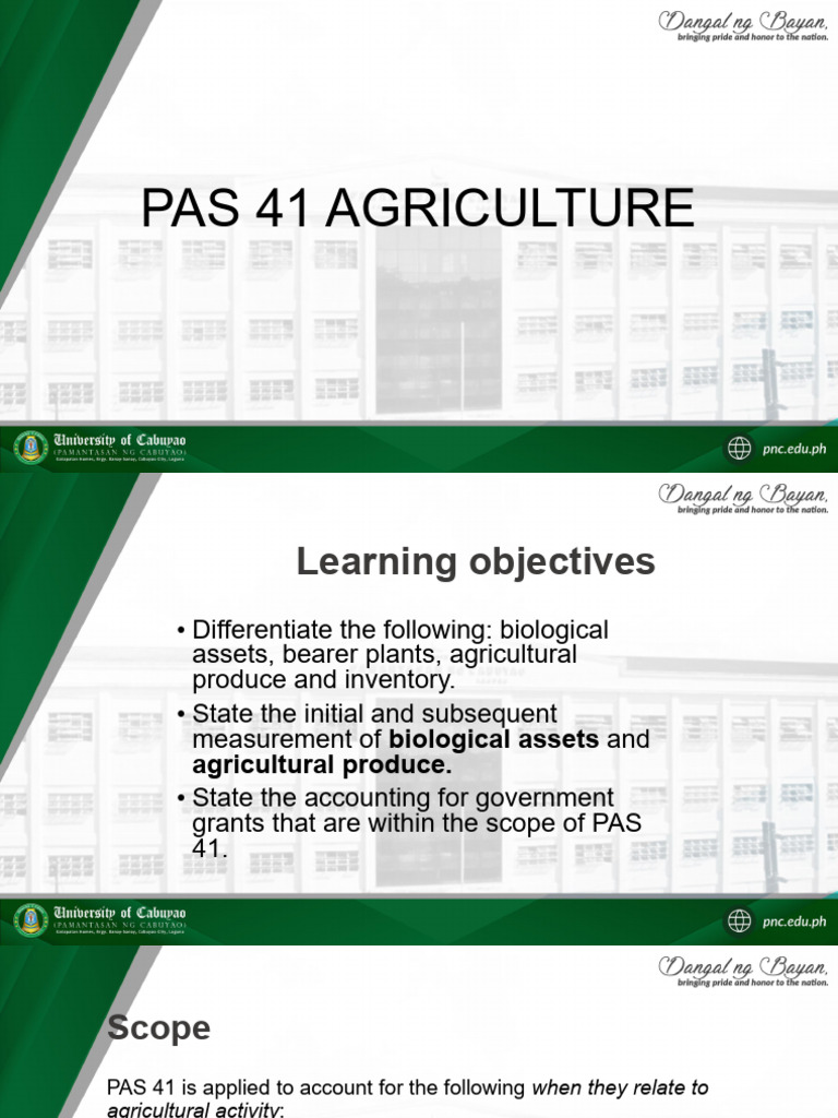 Understanding PAS 41 in Agriculture | PDF | Fair Value | Depreciation