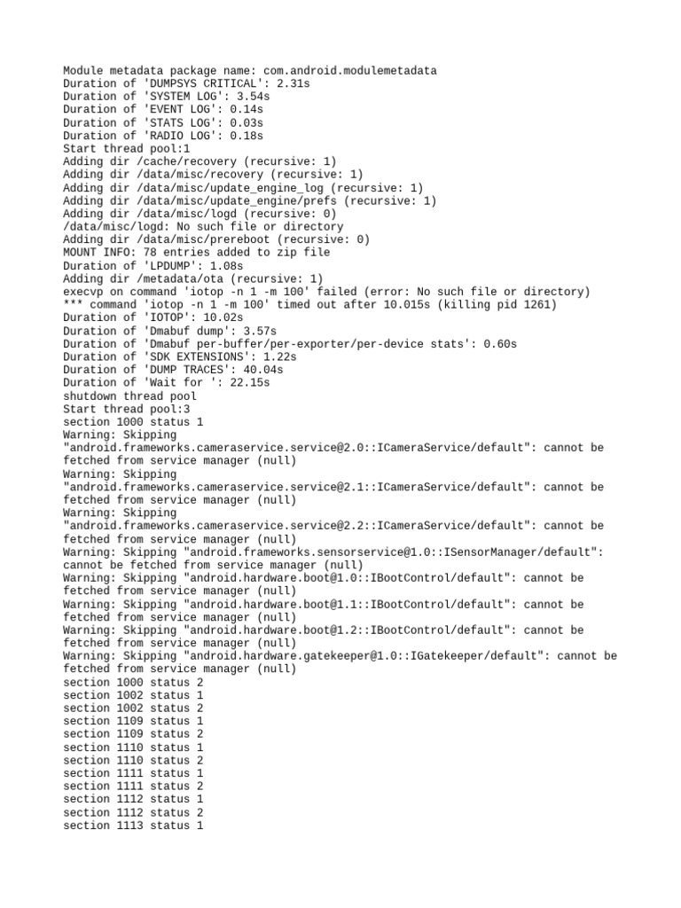 Bugreport PD2357 UP1A.231005.007 2025 12 19 23 39 21 Dumpstate - Log ...