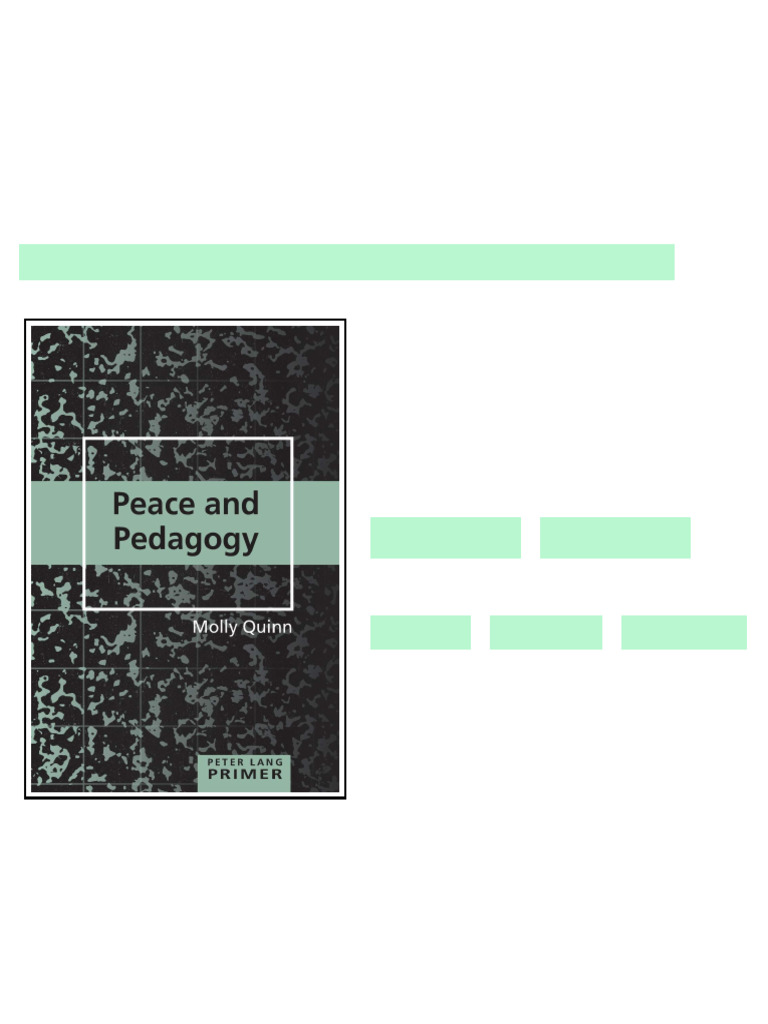 (Ebook) Peace and Pedagogy Primer (Peter Lang Primer) by Molly Quinn ...