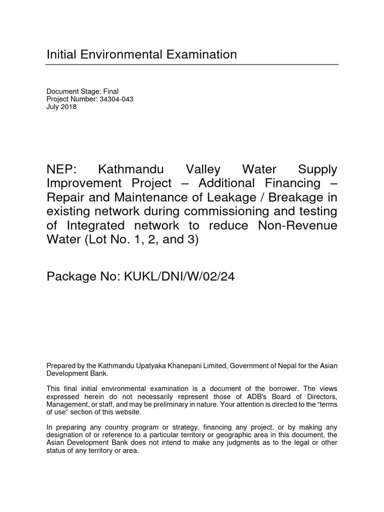 043 Iee en | PDF | Environmental Impact Assessment | Waste