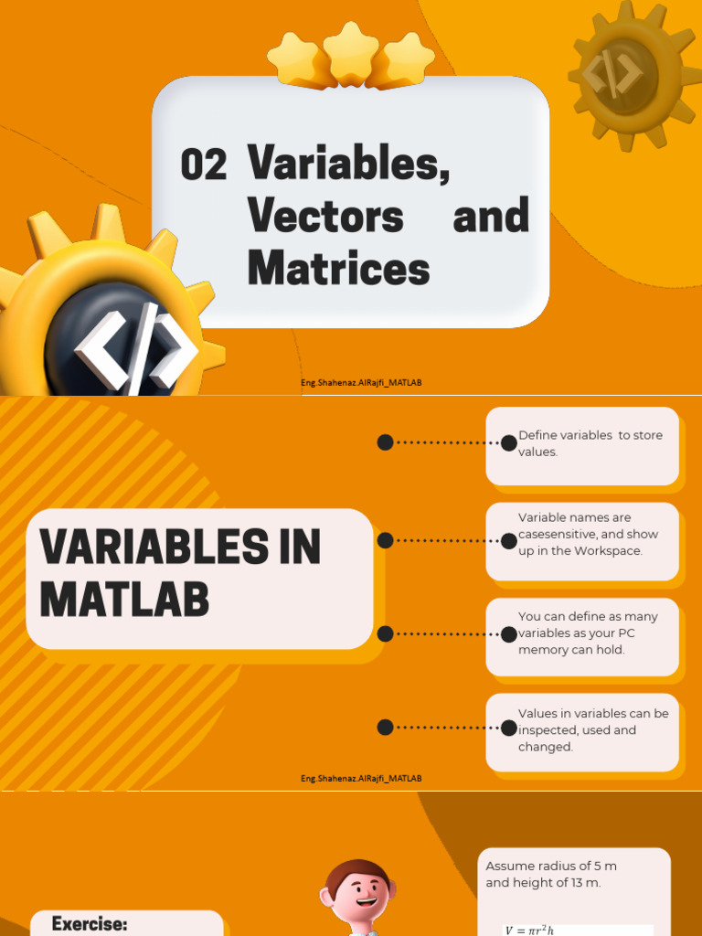 MATLAB Basics: Variables, Matrices, and Operations | PDF | Matrix ...