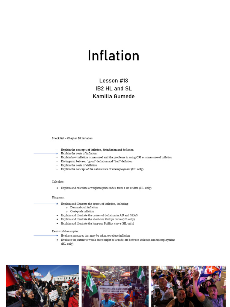 Understanding Inflation and Deflation Concepts | PDF | Inflation ...