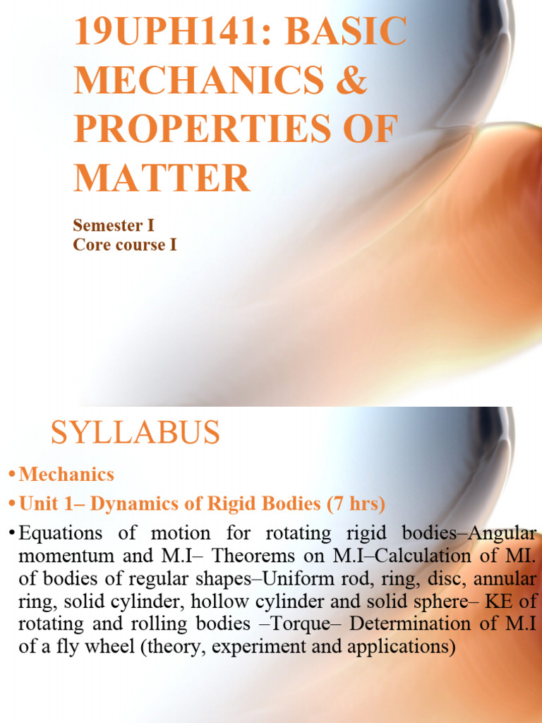 s1 Dynamics of Rigid Bodies 6 | PDF