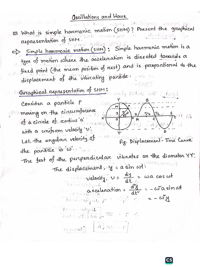 Oscillations and Wave | PDF