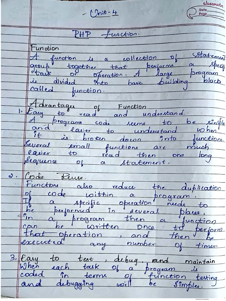 WP Unit-4 notes | PDF