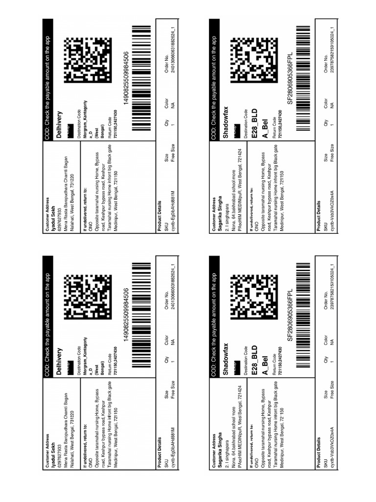 Black and White Stationery Notes A4 Document | PDF