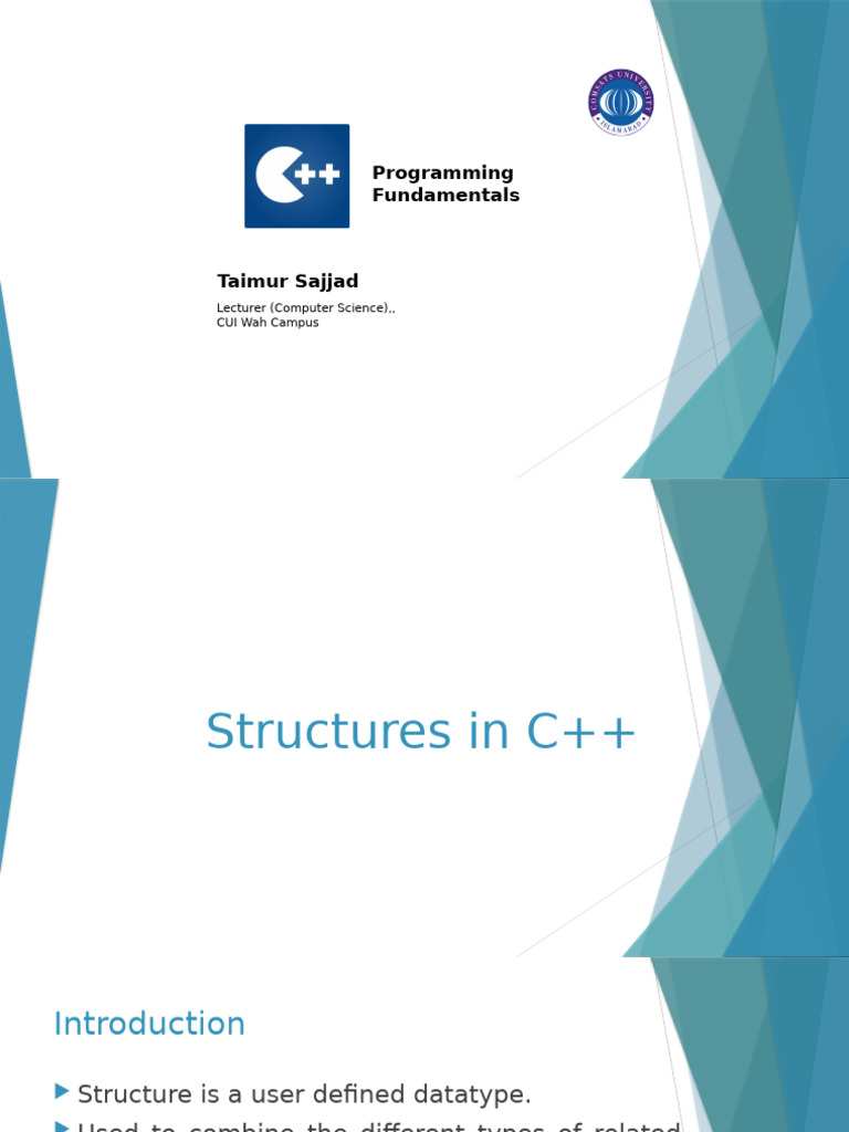 C++ Structs: Definition and Examples | PDF | Integer (Computer Science ...