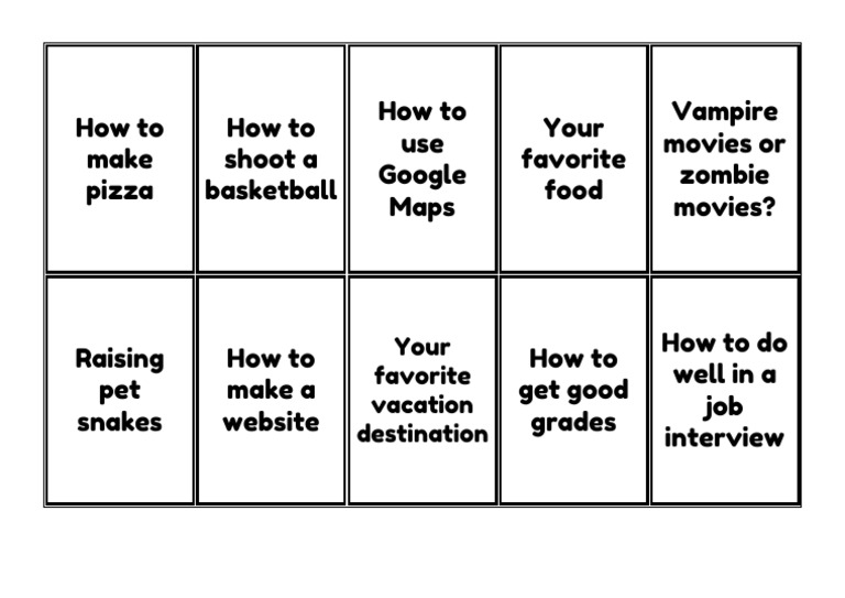 Practice Cards PDF
