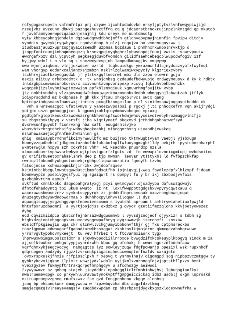 Random Text Generator Output | PDF