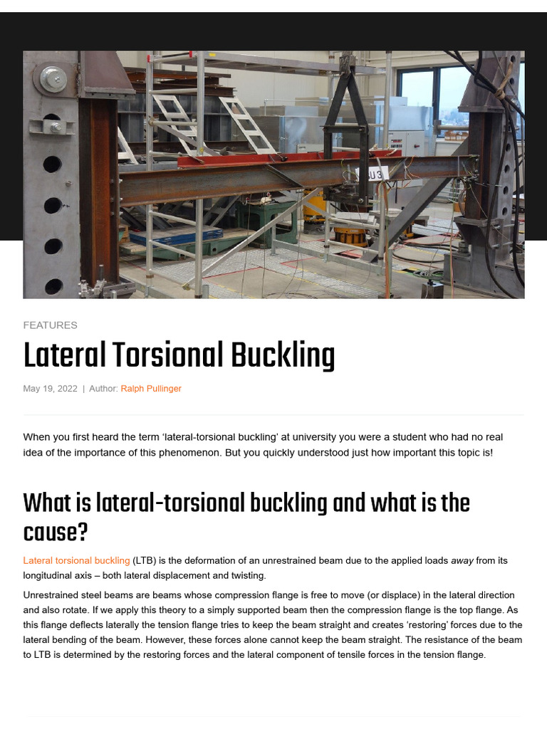 Understanding Lateral Torsional Buckling | PDF | Buckling | Beam ...