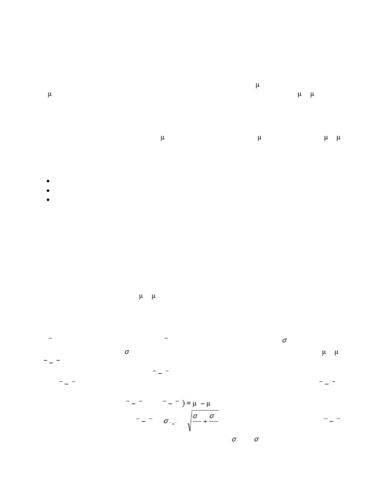 Hypothesis Testing for Two Means | PDF | Student's T Test | P Value