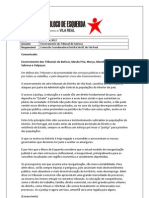 Comunicado - Encerramento de Tribunais