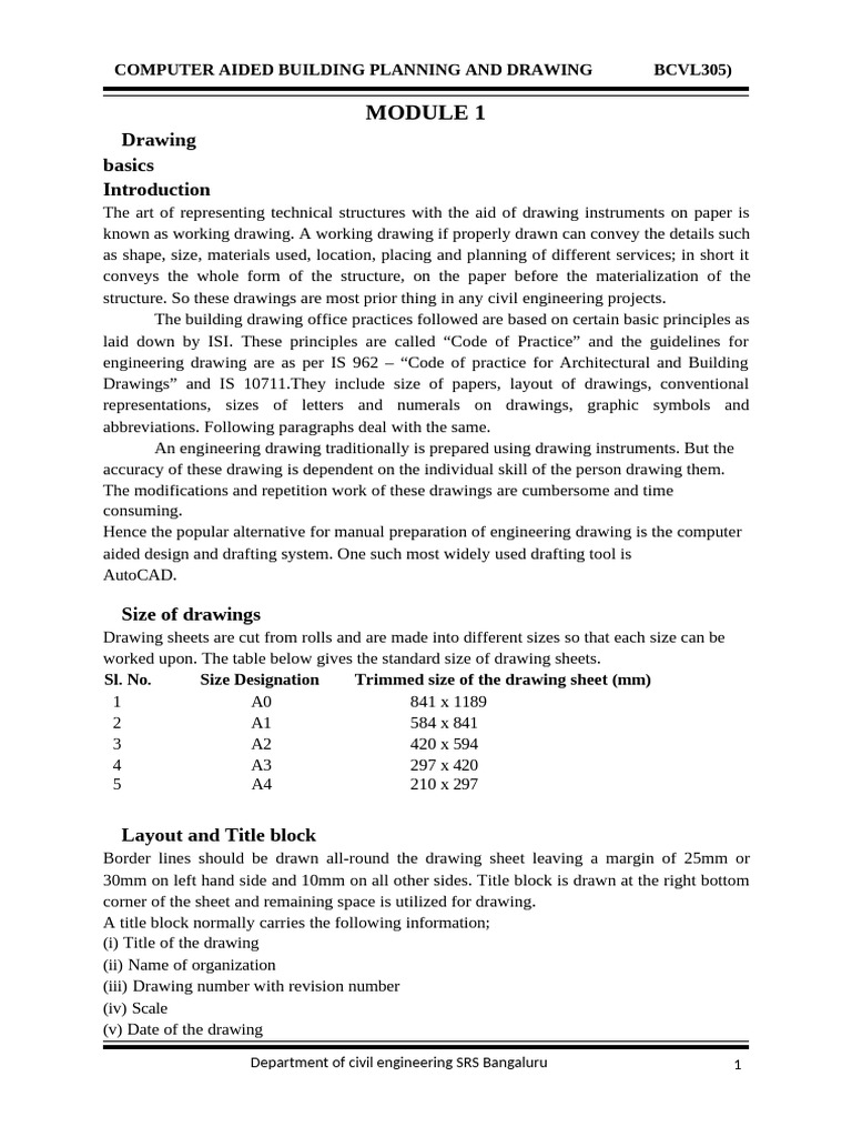 Computer-Aided Building Drawing Guide | PDF | Circle | Technical Drawing