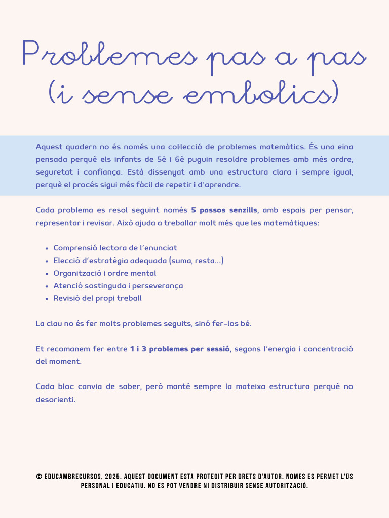 5ei6e Problemes Pas A Pas | PDF