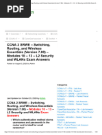 CCNA 2 v7 Modules 10 - 13 - L2 Security and WLANs Exam Answers | PDF ...
