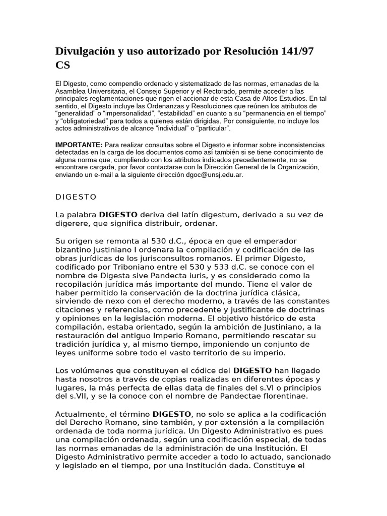 Caracteristicas Digesto | PDF | Justicia | Crimen y violencia