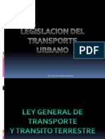 Legislacion Del Transporte Urbano