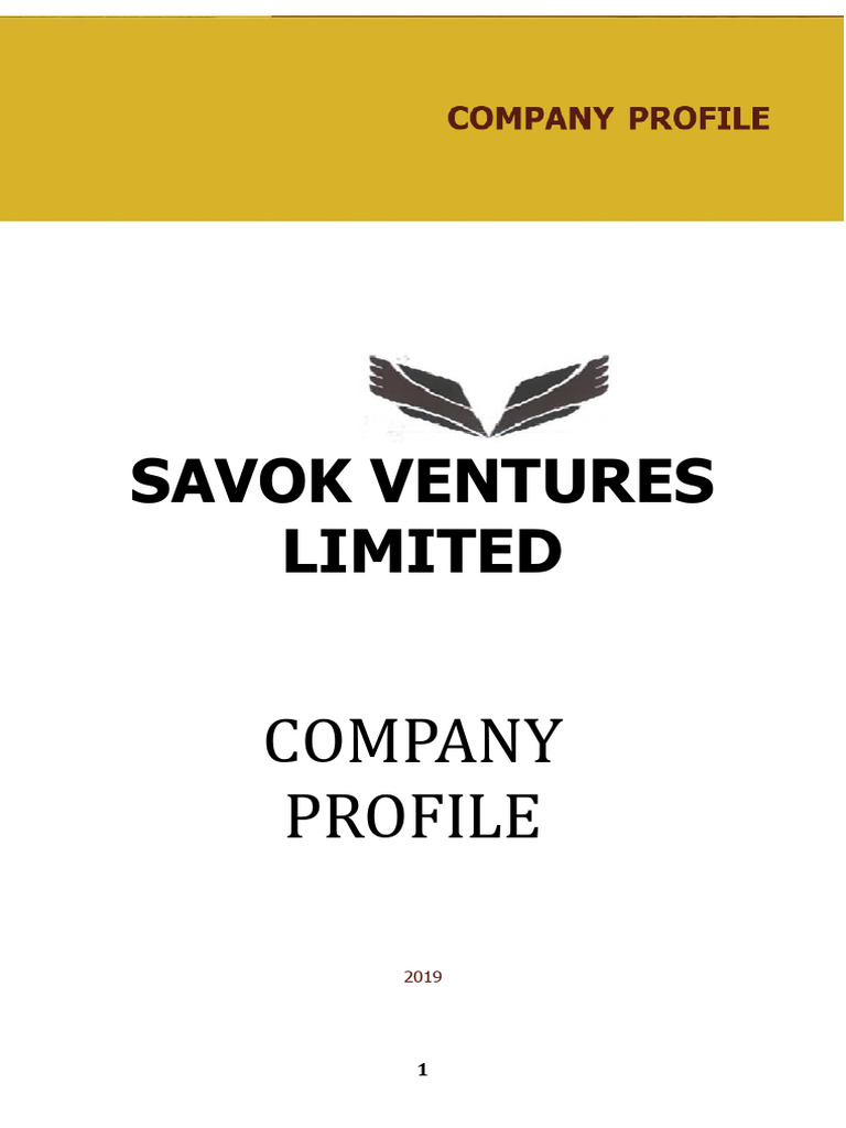 Savok Ventures: Kenyan Construction Experts | PDF