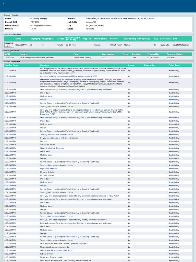 Propsal Form - 251031 - 131451 | PDF | Medical Specialties | Clinical ...