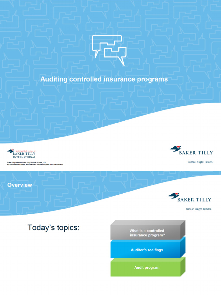 Auditing Controlled Insurance Programs | PDF