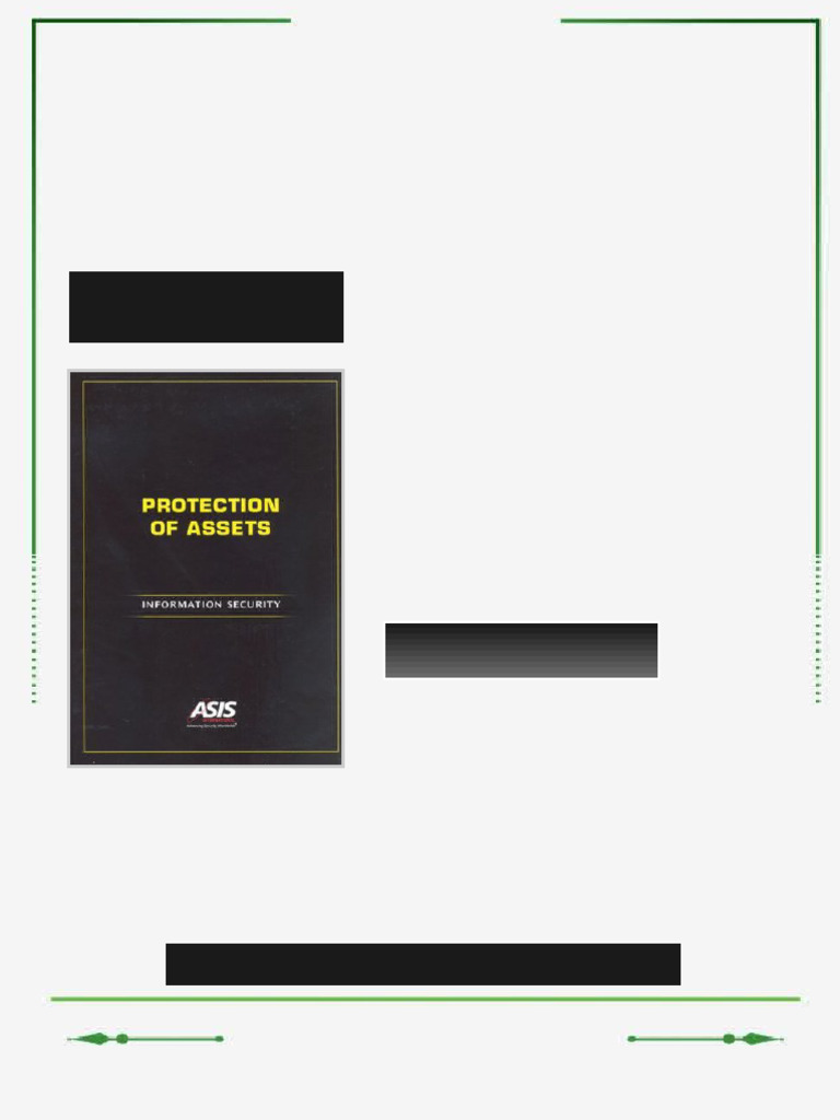 Protection of Assets Information Security Asis International Ebook ...