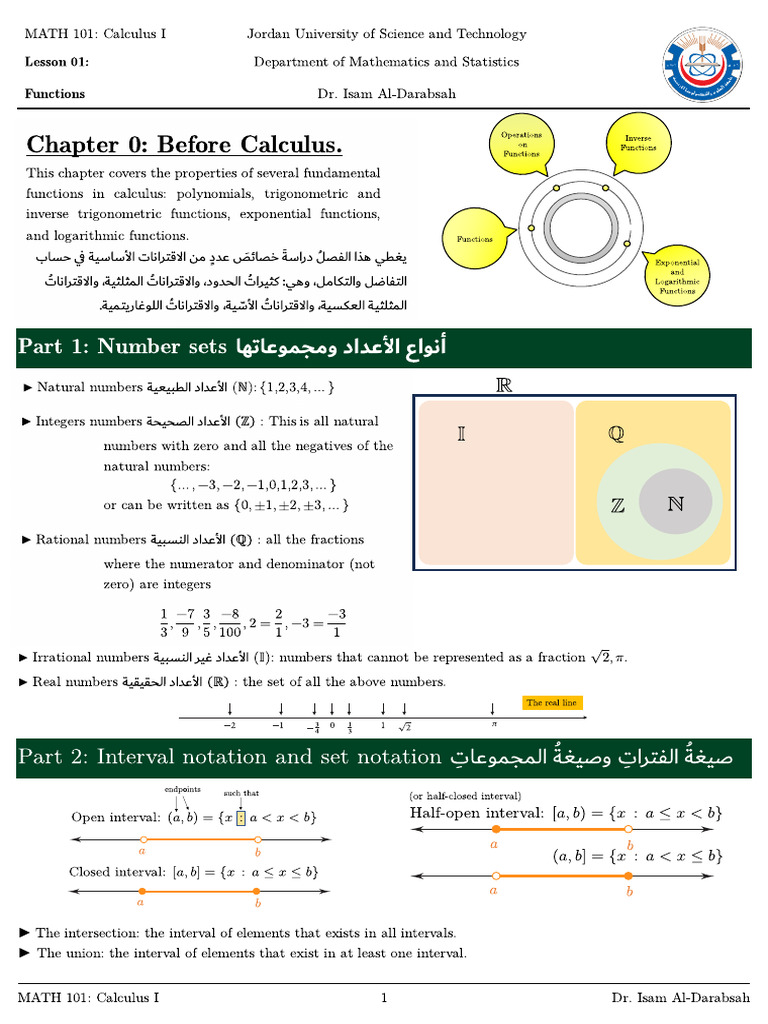 MATH101 Lesson 01 | PDF