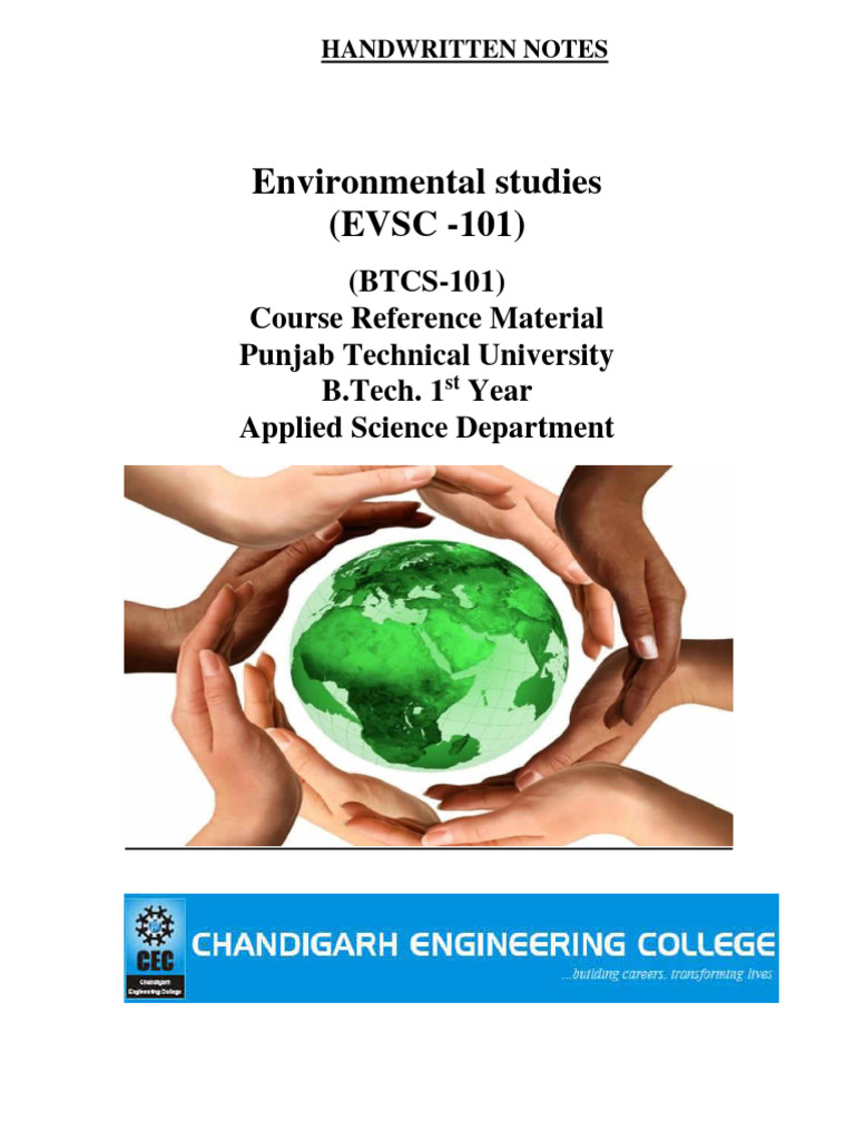 Environmental Studies Course Notes | PDF