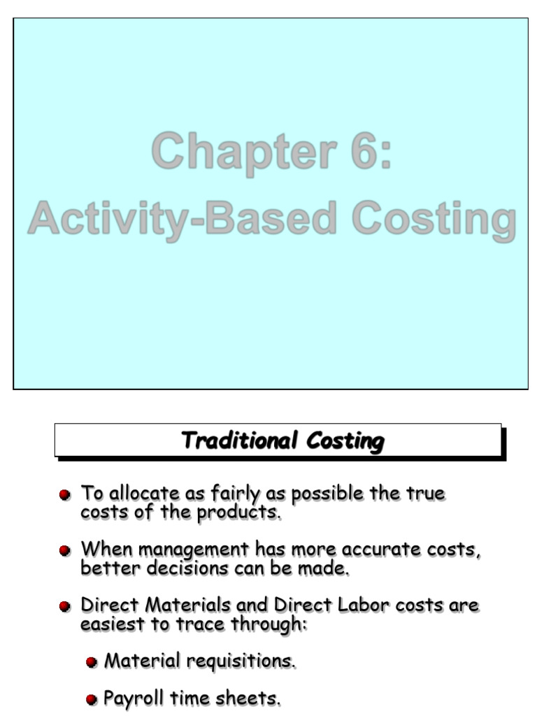 Cost and managerial accounting l chap 6 | PDF | Management Accounting ...