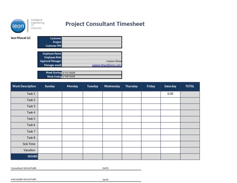 ieon_Timesheet (1) | PDF