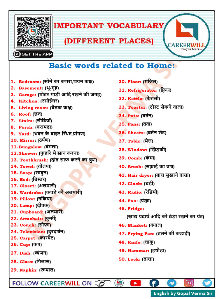 Essential English Vocabulary Guide | PDF | Stepfamily