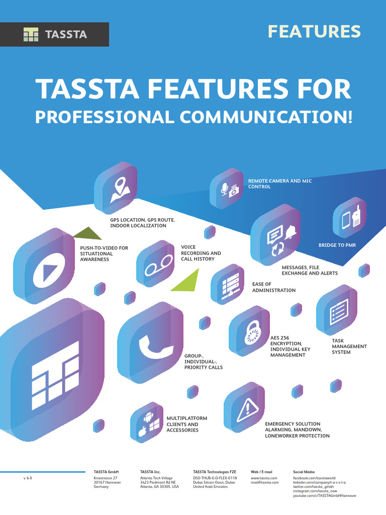 TASSTA - Features v6.0 | PDF | Espionage Techniques | Cyberwarfare