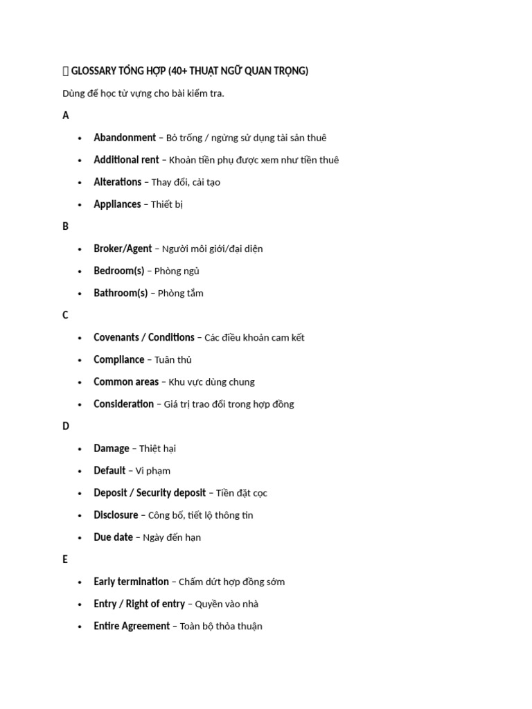 ? Glossary T NG H P | PDF