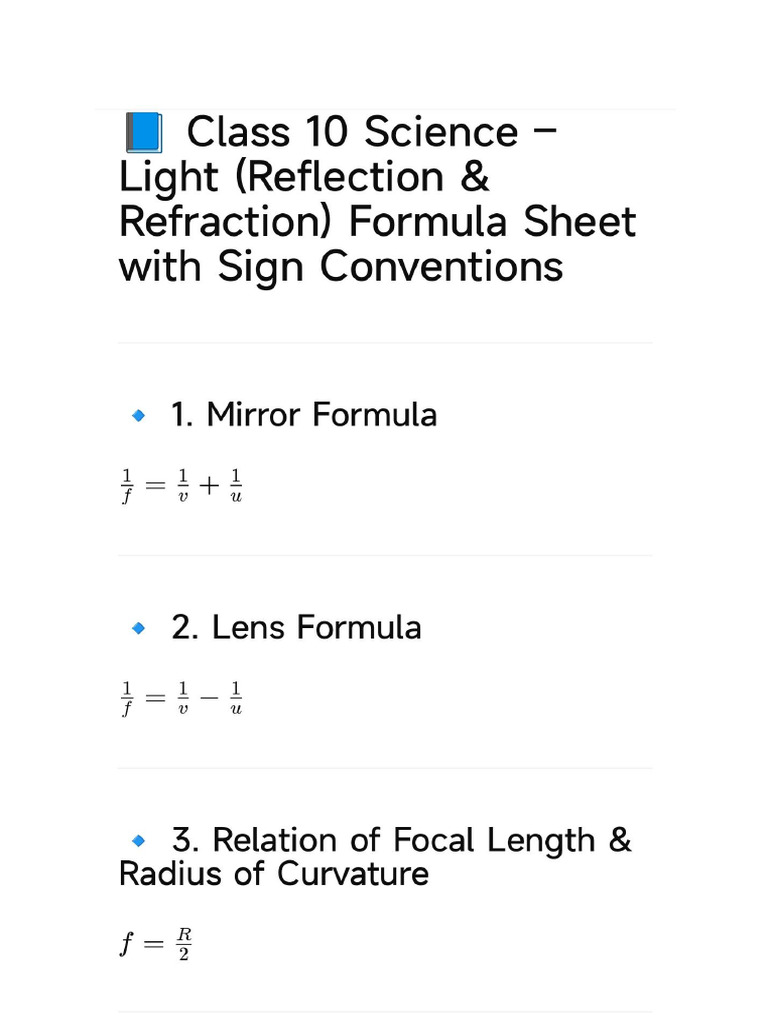 Light Chapter PDF | PDF