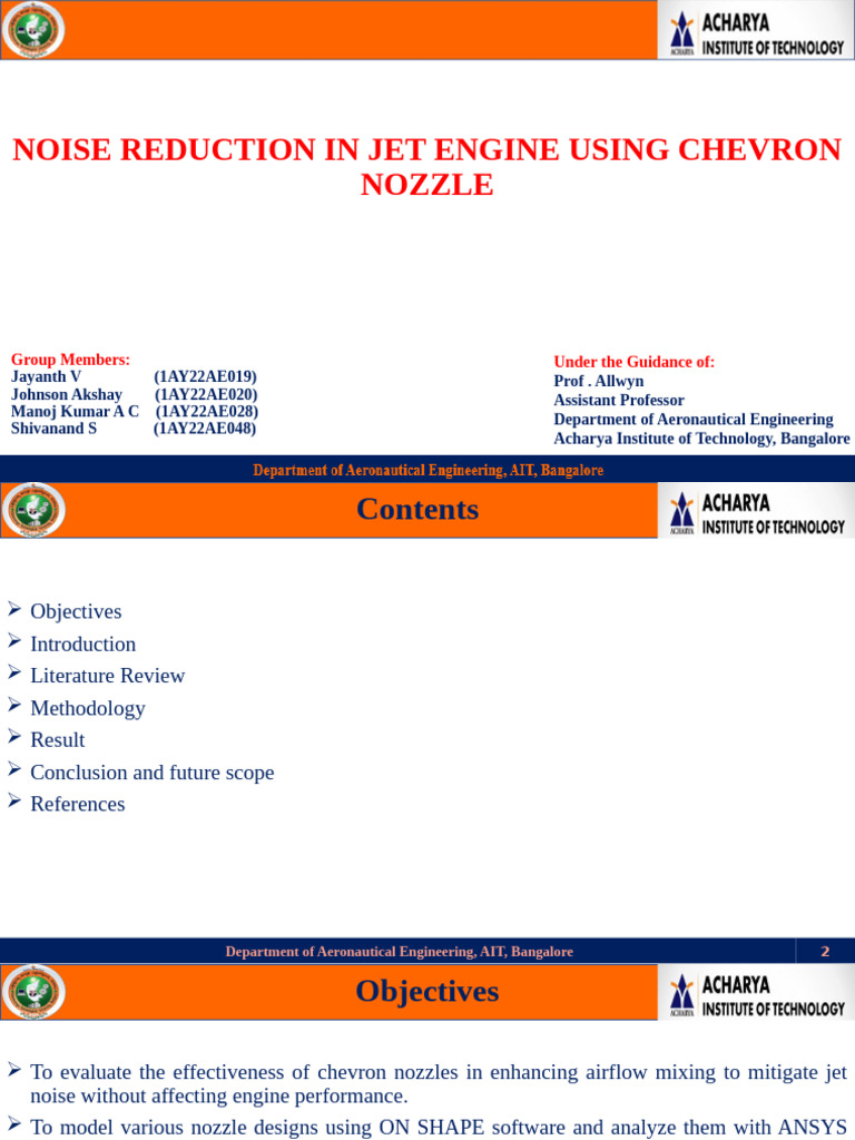 Chevron Nozzle Jet Noise Reduction Study | PDF | Jet Engine ...