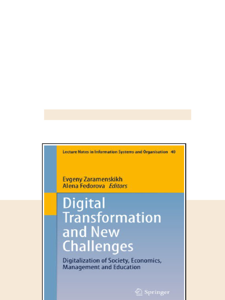 Digital Transformation And New Challenges Digitalization Of Society ...