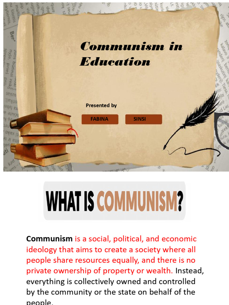 Communism and Educational Implications | PDF | Communism | Economic ...