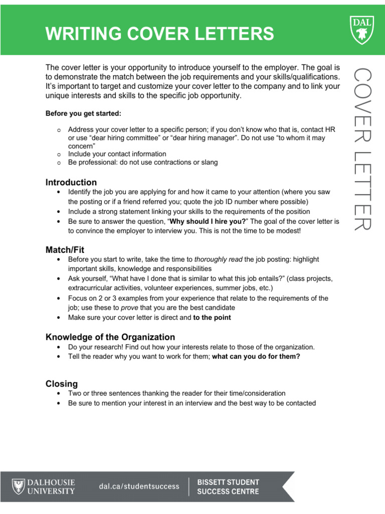 How to Write a Cover Letter | PDF | Business | Human Communication