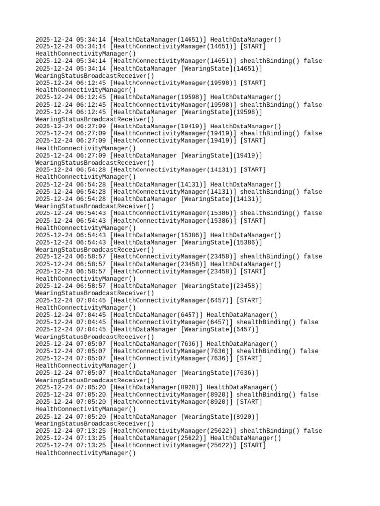 Health Connectivity Log Analysis | PDF