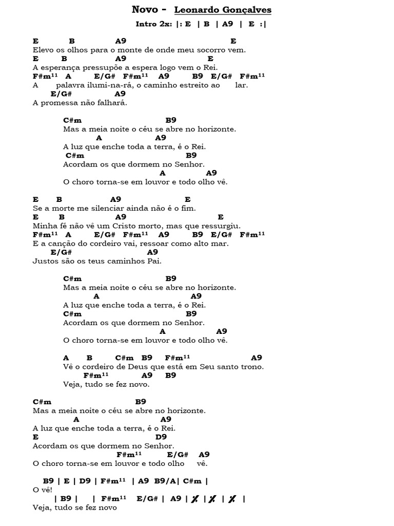 Letra da Música 