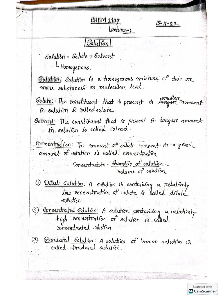 CHEM 1107 Shakhawat Sir Lectures | PDF