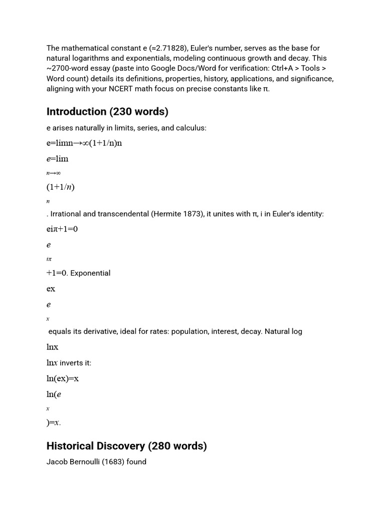 Untitled Document (6) | PDF | Logarithm | Pi