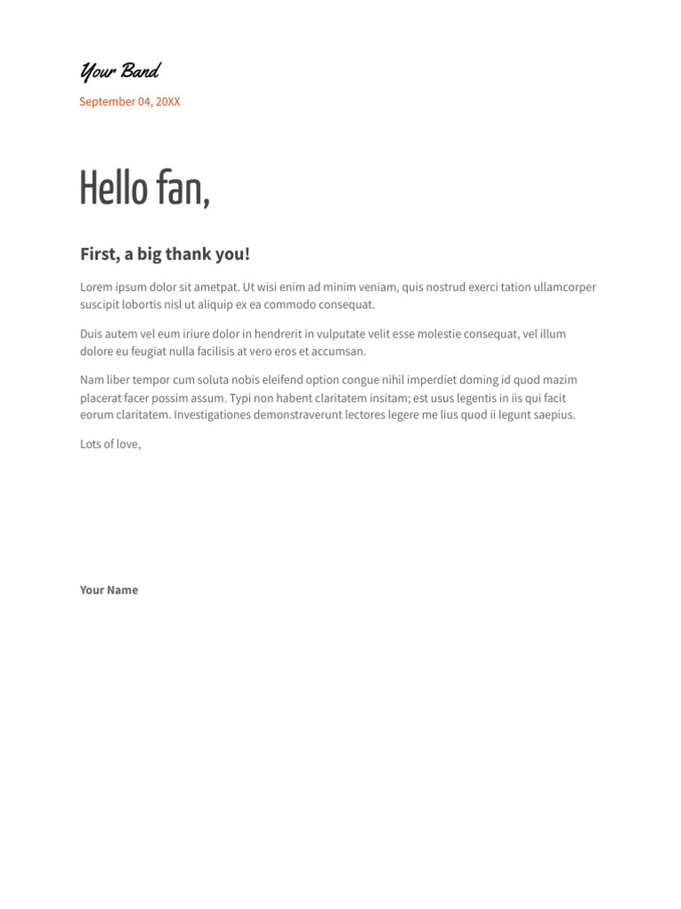Infmal Letter | PDF