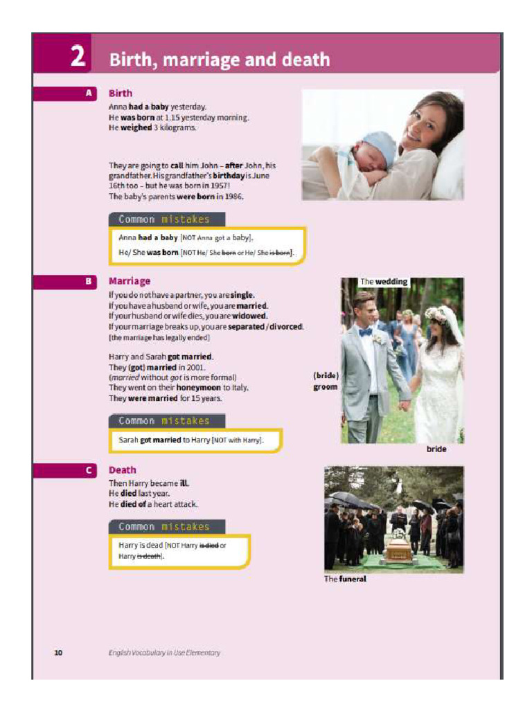 Vocabulary in Use 1st Exercise | PDF
