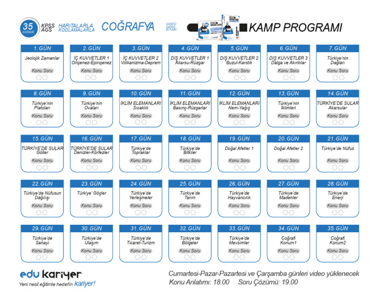 Kpss Cografya Kamp Programi Cografyanin Kodlari | PDF