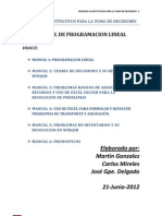 Manual Programacion Lineal - Martin Gonzalez - Carlos Mireles - Jose Delgado 06212012