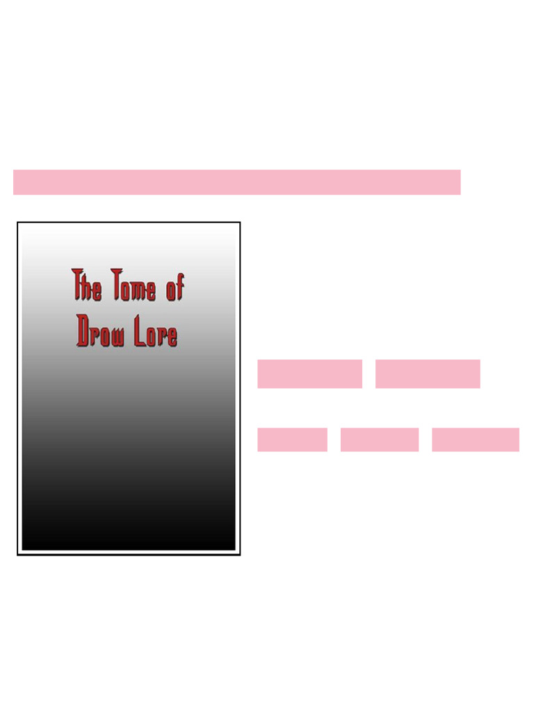 (Ebook) Tome of Drow Lore (D20) by Greg Lynch ISBN 9781904854784 ...